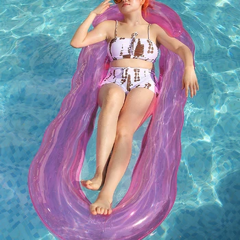Портативный надувной коврик для бассейна Летняя вечеринка Пляжная игрушка для взрослых ПВХ Складной надувной плавающий ряд со спинкой Подлокотник