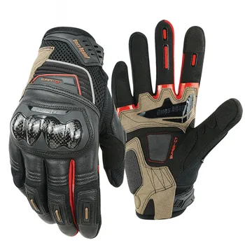 Мотоциклетные перчатки для мужчин Износостойкие дышащие перчатки с сенсорным экраном Мотокросс Велосипедная защита Перчатки против падения