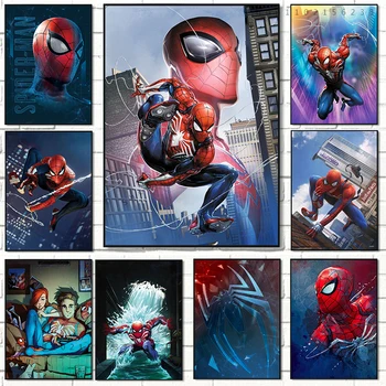 Алмазная живопись 5D DIY Marvel Avengers Супергерой Человек-паук Стразы Вышивка Дисней Вышивка крестом Набор Мозаика Домашний Декор