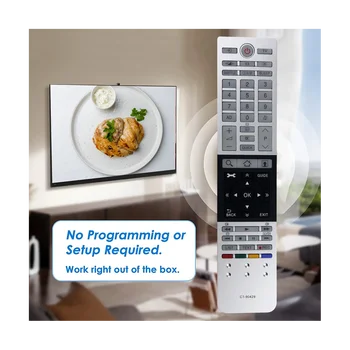 Заменить пульт дистанционного управления телевизором CT-90429 для телевизоров Toshiba CT-90430, CT-90429, CT-90427, CT-90428, CT-90444 4K и других телевизоров UHD