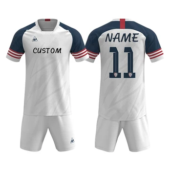 2 Комплект мужской футбольной одежды Индивидуальный логотип бренда Название Взрослый Высококачественный быстросохнущий футбольный клуб на заказ jerse Set S-4XL