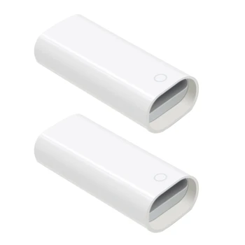  Кабель преобразователя зарядки Адаптер «мама-мама» 8-контактный разъем для Apple Pencil iPad Pro 2 шт.