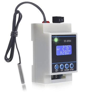 XY-DT01 Цифровой микроцифровой термостат -40-110°C с ЖК-дисплеем и водонепроницаемым датчиком