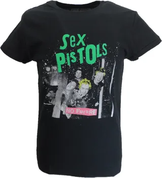 Мужская черная официальная футболка Sex Pistols Band Pic