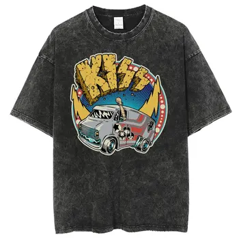  Уличная футболка с градиентом в стиле хип-хоп, футболка с принтом в виде букв грузовика, хлопковая свободная футболка Harajuku 2022 года унисекс с коротким рукавом