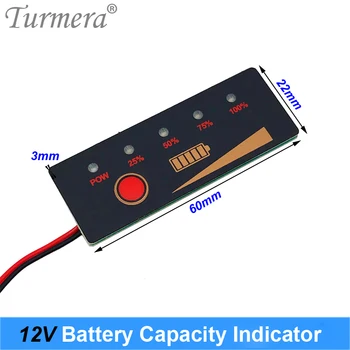 Turmera Тестер индикатора емкости батареи 12 В для литиевой батареи 3S 12,6 В и источника бесперебойного питания Dropship A
