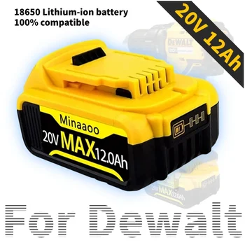 Для батареи Dewalt 20 В 12,0 Ач для батареи DCB200 MAX литиевая DCB184 DCB206 DCB182 DCB180 DCB181 DCB182 DCB201 DCB206