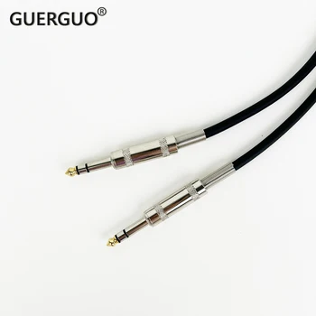 GuerGuo 1/4-дюймовый гитарный кабель, 6,35 мм (1/4) TRS - TRS Стереофонический аудиокабель Балансный соединительный приборный кабель 