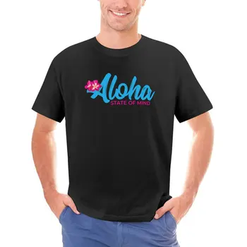 Футболка оверсайз Aloha State Of Mind Хлопковые футболки Дизайн Классическая популярная футболка для мужчин Пляж Y2K Классический дизайн одежды