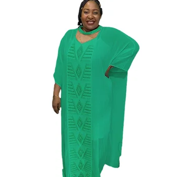 Белый Черный Африканские Платья для женщин Vetement Femme 2023 Dashiki Рождественский халат бубу Africain Femme Abaya Дубай Платье-кафтан