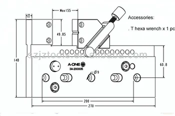 A-ONE x y z ось регулируемые детали электроэрозионной обработки sodick быстросъемные детали для продажи