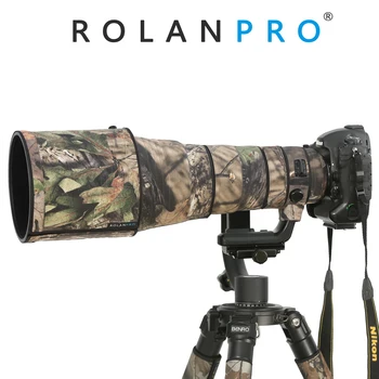 ROLANPRO Крышка объектива для Nikon AF-S 400mm F2.8E FL ED ED VR Камуфляж Дождевик Объектив Рукав Оружие Чехол