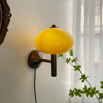  Средний гриб Настенный светильник Индивидуальность Гостиная Спальня Домашняя подставка Лампы могут быть подключены Настенный декор