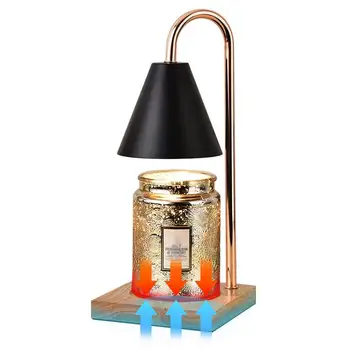  Лампа для подогрева свечей с регулируемой яркостью свечи с таймером для ароматизированного воска Электрический расплав свечей для спальни Домашний лаунж-офис
