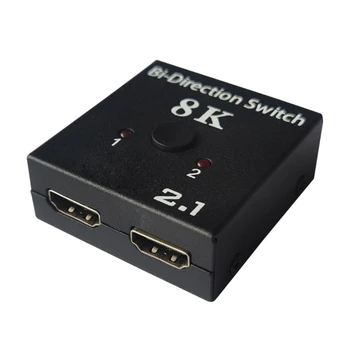 8K 2.1 Двунаправленный HDMI-разветвитель 1x2 и 2x1 Микшер