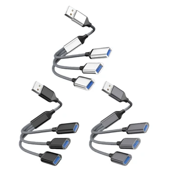  Адаптер USB на USB 2.0 Кабель OTG 3 в 1 USB 2.0 Разветвитель Быстрая зарядка Y9RF