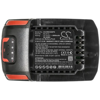 CS Батарея для Ingersoll Rand BL2010 BL2012 IQV20