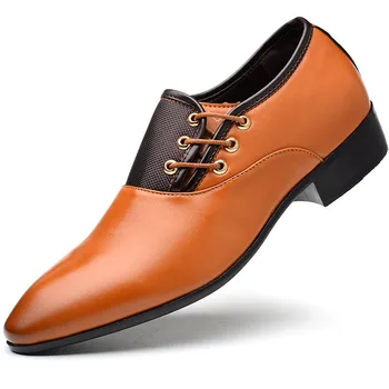 кожаная обувь для мужчин большой размер мужская классическая обувь повседневная деловая обувь слипоны весна осень мода дышащий chaussure hommes