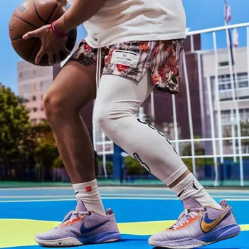 Мужчины Тренировка Баскетбол Спортивная одежда Сетка Быстросохнущие шорты Лето Ropa Hombre Цветочный узор Фитнес Джоггер Повседневные Мужчины Короткие Homme