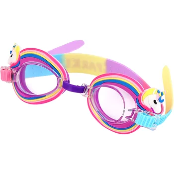 Детские очки для плавания Без тумана Дети Очки для плавания Малыши Мультфильм Единорог Очки
