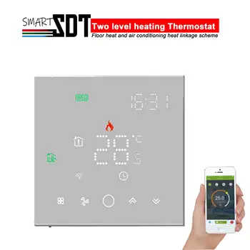  Энергосберегающий светодиодный термостат WiFi для управления конвекцией воды в полу Конвекция тепла и работа механизма фанкойлов 24 В 220 В