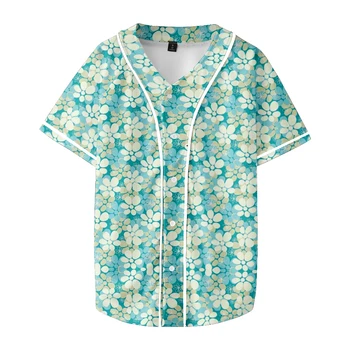 Гавайи Бейсбол Футболки Лето Женщины Мужчины Мода Повседневный Стиль 16 Куртка