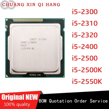Используется для i5-2300 i5-2310 i5-2320 i5-2400 i5-2500 i5-2500K i5-2550K Б/у Intel Core Четырехъядерный LGA 1155 TDP Настольный процессор Оригинал