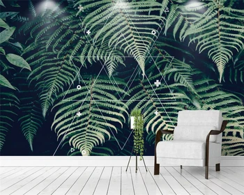 beibehang Индивидуальные классические, экологически чистые, современные шелковистые обои, красивые тропические растения, papel de parede, papier, peint behang