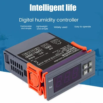 WH8040 Цифровой контроллер влажности Электронный контроль влажности Прибор Регулятор Переключатель Датчик Гигрометр 1-99% 220 В