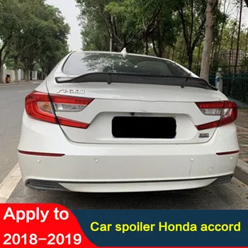  для настоящего спойлера из углеродного волокна крыло НОВЫЙ Honda Accord Багажник автомобиля Глянцевый черный Задняя губа хвост Аксессуары для рефита 2018 2019 2020 2021