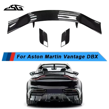 Углеродное волокно M Style Авто Задний спойлер Крыло для Aston Martin DBX 2019 + Крышка багажника Заднее крыло Автомобильные аксессуары