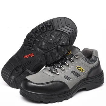 Защитная обувь для мужчин Обувь для скалолазания Anti Smash Неразрушимая обувь Противоскользящая рабочая обувь Стальной носок Рабочая обувь с защитой от проколов
