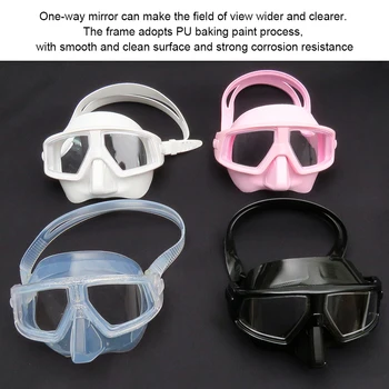 Профессиональные маски для фридайвинга Обзор на 120 градусов Небольшой объем Водонепроницаемый подводный акваланг Очки для подводного плавания Очки для подводного плавания