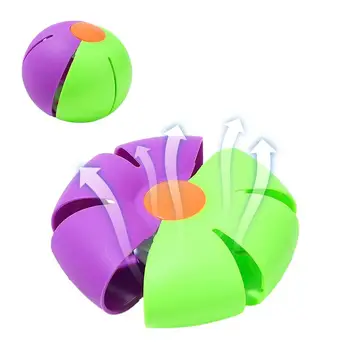 Летающий дисковый мяч Открытый спортивный мяч с подсветкой Эластичный шаг на мяч Летающий мяч Детские прыгающие игрушки для улицы для