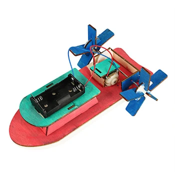  Игрушечный Электрический Школьный Лодка Экспериментальный Набор Дети Brinquedos Electric Science STEM Физика Игрушечный Мотор Для Образовательных Деревянных Детей