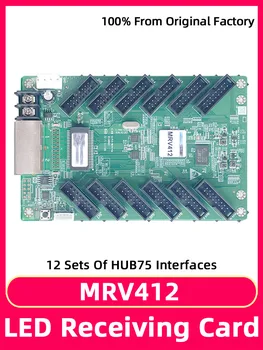 Novastar MRV412 Полноцветный большой светодиодный видеоэкран Кассета для приема карт 12 портов HUB75E Интерфейс 512x512 пикселей Контроллер