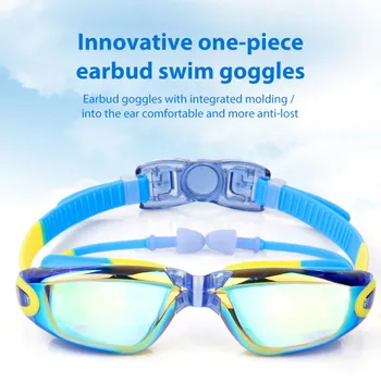 Профессиональные очки для плавания Детские очки для плавания с защитой от УФ-излучения Очки для плавания с берушами Очки для бассейна Водные виды спорта Дайвинг