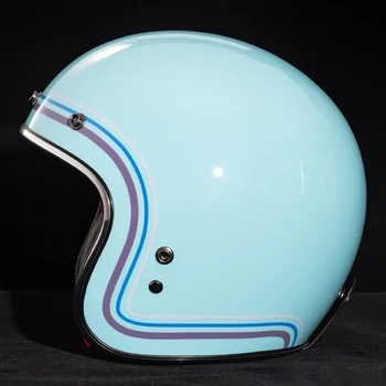 M-4XL Tiffany Blue Дышащая защита головы Износостойкий мотоцикл Kask Anti-Fall Motocross Supplies Открытый байкерский шлем